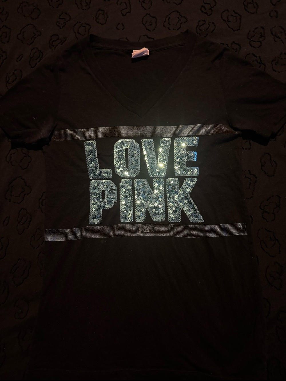 VS Pink Sequence Top